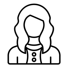 Female Model Icon Style