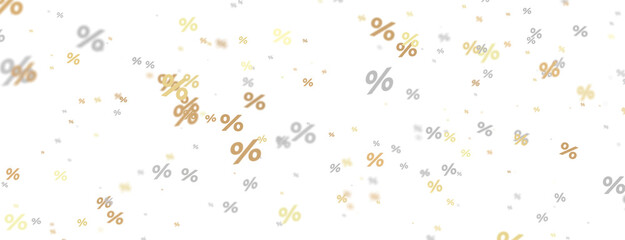 Blurred sale background.