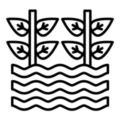 Hydroponic Technology Icon Style