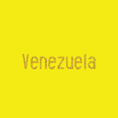 Venezuela Silhouette Pixelated pattern map illustration