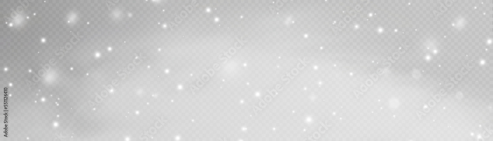 Poster the dust sparks and golden stars shine with special light. vector sparkles on a transparent backgrou
