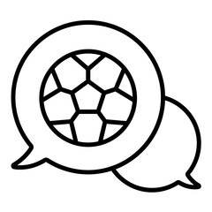 Fototapeta premium Chat Icon Style