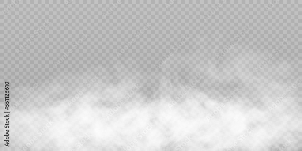 Poster translucent smoke isolated on a transparent background. steam effect special effect. vector texture 