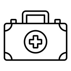 Obraz premium First Aid Kit Icon Style