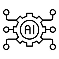 Artificial Intelligence Icon Style