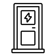 Electric Door Icon Style