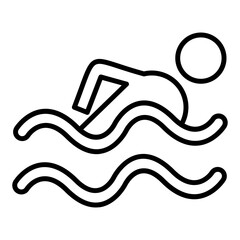 Swimming Pool Icon Style