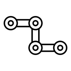 Cycle Chain Icon Style