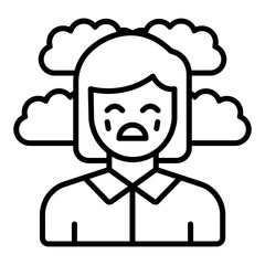 Loneliness Icon Style