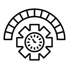 Time Management Icon Style