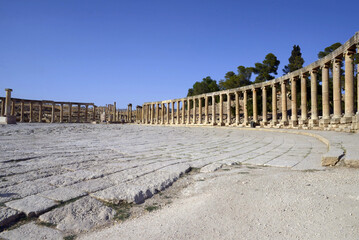 Gerasa ancient roman city in Jordan - 551133414