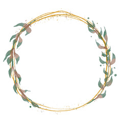 watercolor flower illustration green leaf branch collection for still life wedding background greetings Fashion wallpaper, eucalyptus, olive, green leaves, etc.