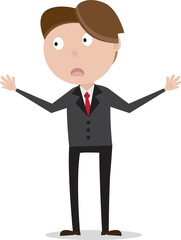 businessman cartoon vector