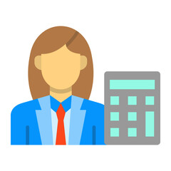Accountant Flat Icon