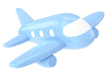 Airplane 3D. Travel element. 3D illustration.