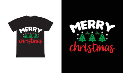 "Merry Christmas" is an ugly Christmas t-shirt design.