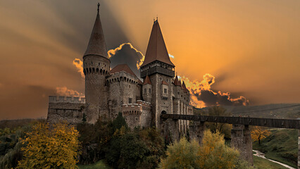 Fototapeta na wymiar Transilvanian Castle -Romania 2022