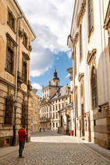 Baroque university and museum buildings in the old town of Wroclaw
