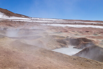 Bolivian landmark,Geiser Sol de la Manana