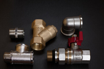 Stop valves for water filters fittings taps