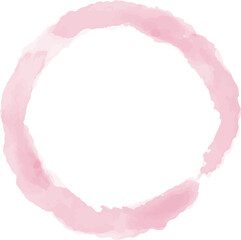 Watercolor Round Frame