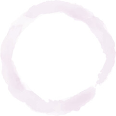 Watercolor Round Frame