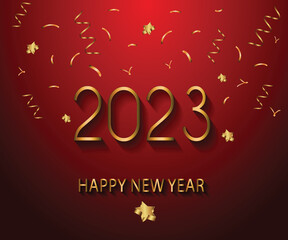 2023 Happy New Year background.