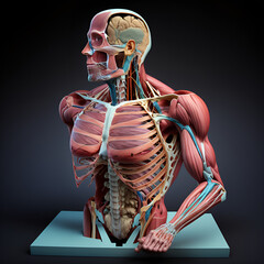 human anatomy model, muscles