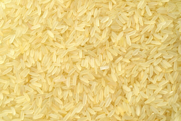 Raw uncooked rice texture background, rice macro shot