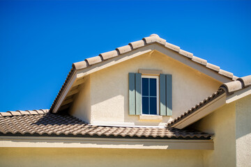 Attic window, Single family residence, Menifee, California, USA