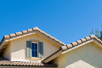 Attic window, Single family residence, Menifee, California, USA
