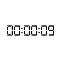 Digital clock icon vector design illustration.