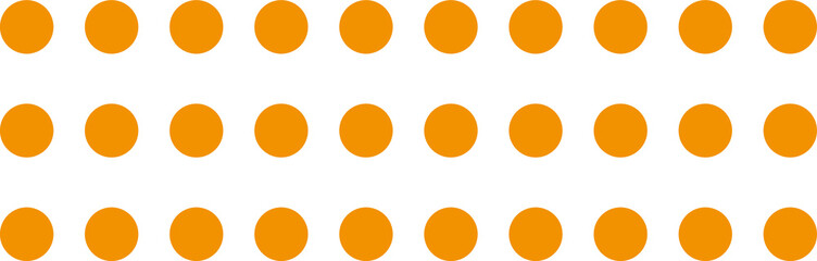 Orange circles points dots grid geometric shapes elements signs symbols isolated overlay png