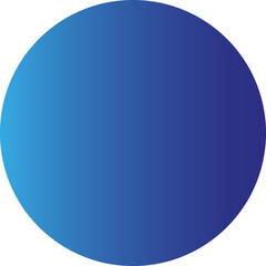 Blue gradient circle shape png