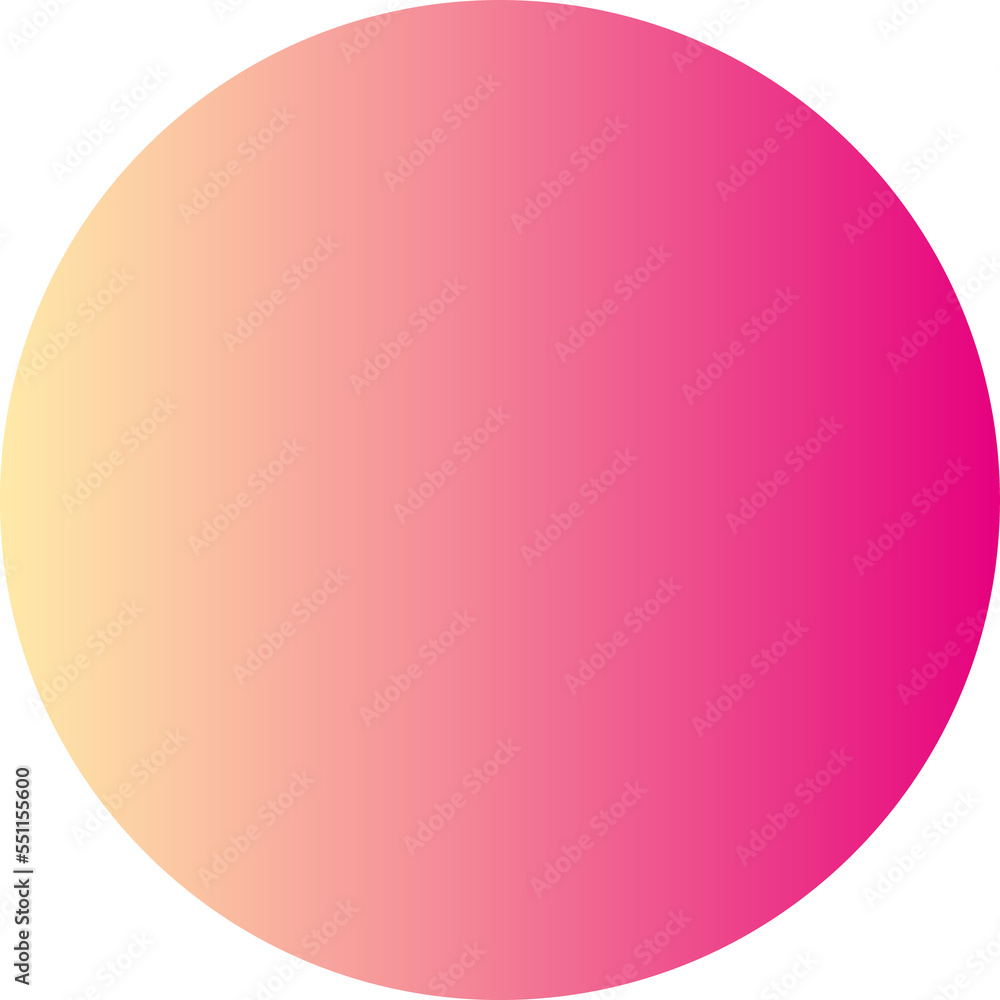 Wall mural pink colorful gradient circle round geometric shape element icon sign symbol isolated overlay transp
