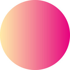 Pink gradient circle shape png