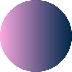 Purple violet gradient circle round geometric shape element icon sign symbol isolated overlay transparent png