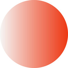 Red orange gradient circle round geometric shape element icon sign symbol isolated overlay transparent png