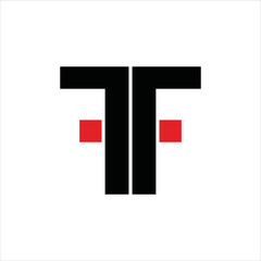 letter f t logo vector template