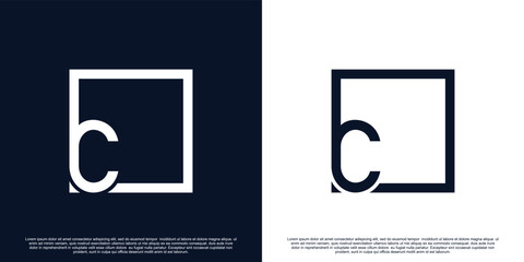 Creative initial letter C logo design with unique concept Premium Vector Part 2