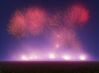 fireworks in the night sky