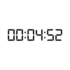 Digital clock icon vector design illustration.