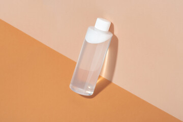 micellar water bottle, close-up