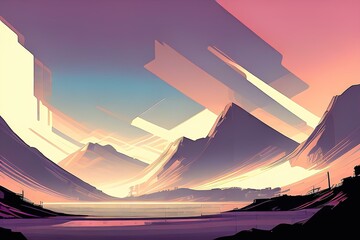 background with mountains