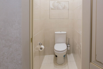 Fototapeta na wymiar the interior of the toilet in a modern style