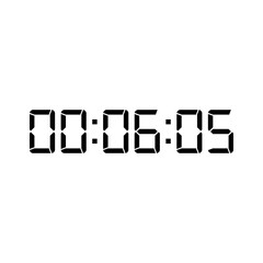 Digital clock icon vector design illustration.