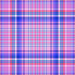 Nautical gingham in coastal beach house check fabric tile. Seamless red blue white sailor flannel textile tartan repeat swatch.