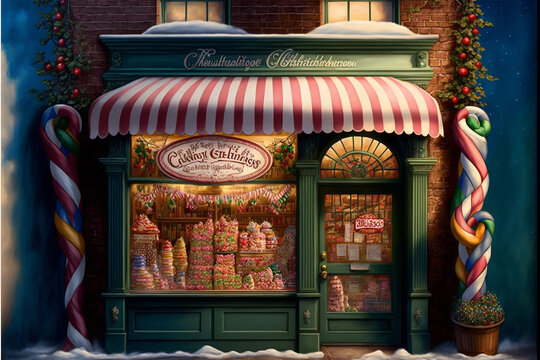 christmas lolly candy store