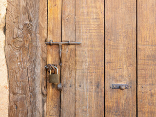 old wooden door