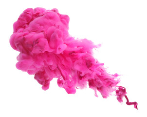 PNG Abstract Smoke red pink colors bang splash on transparent backgrownd. Ink blot.